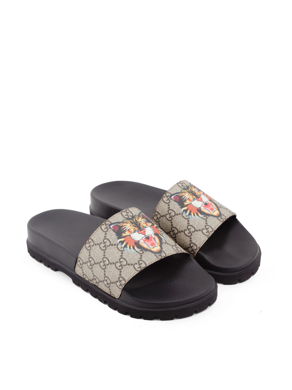 gucci ANGRY GG SUPREME SLIPPERS 
