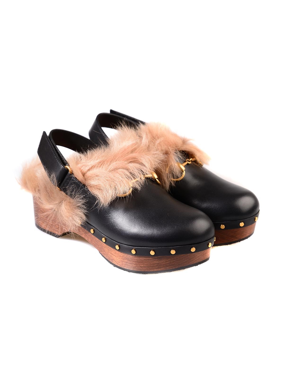 gucci FUR CLOGS available on 