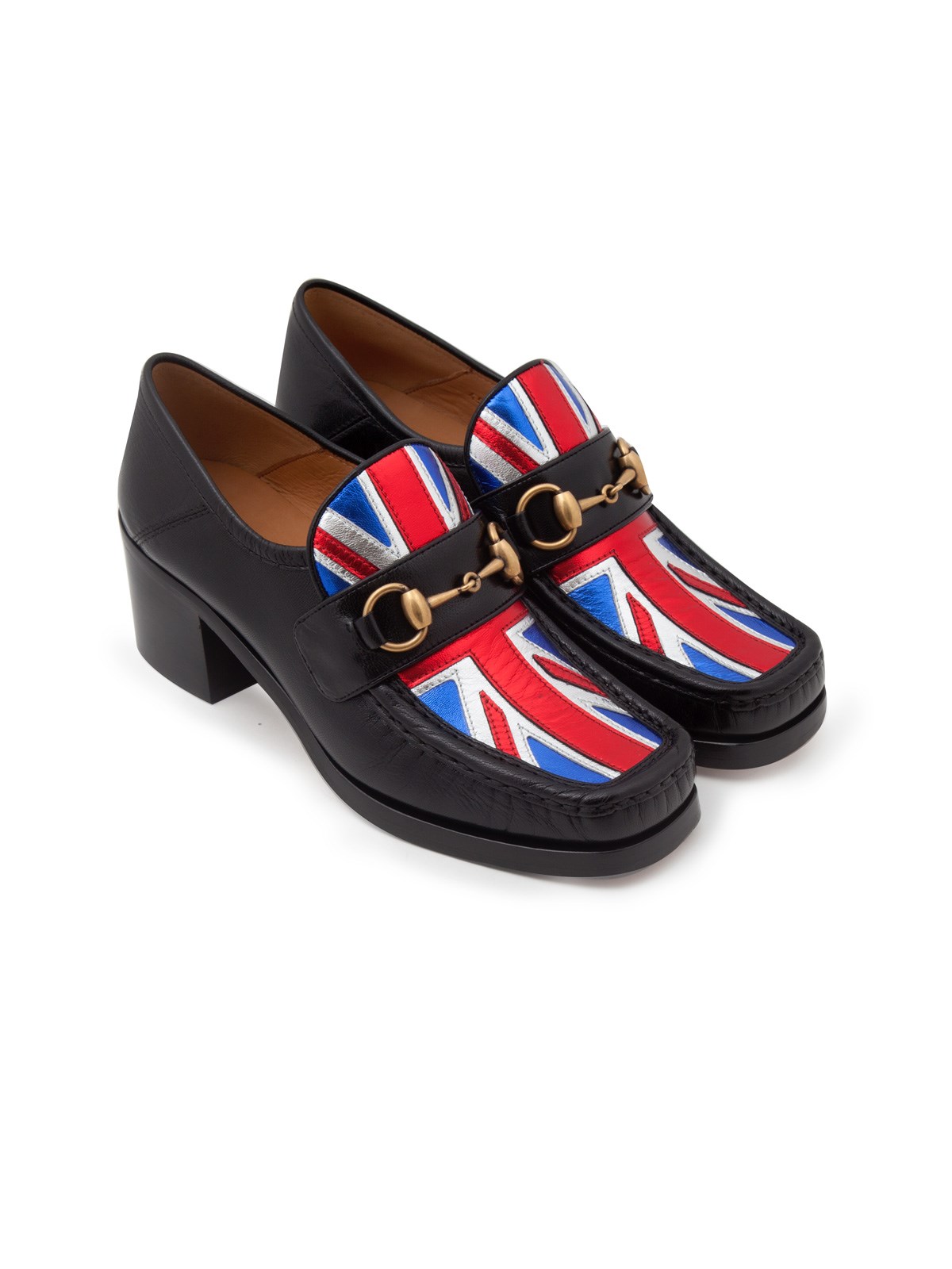 gucci union jack loafers