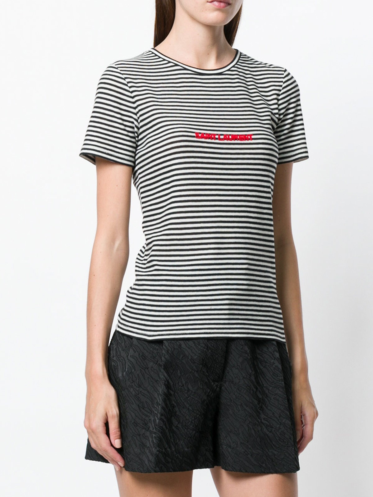 saint laurent striped t shirt