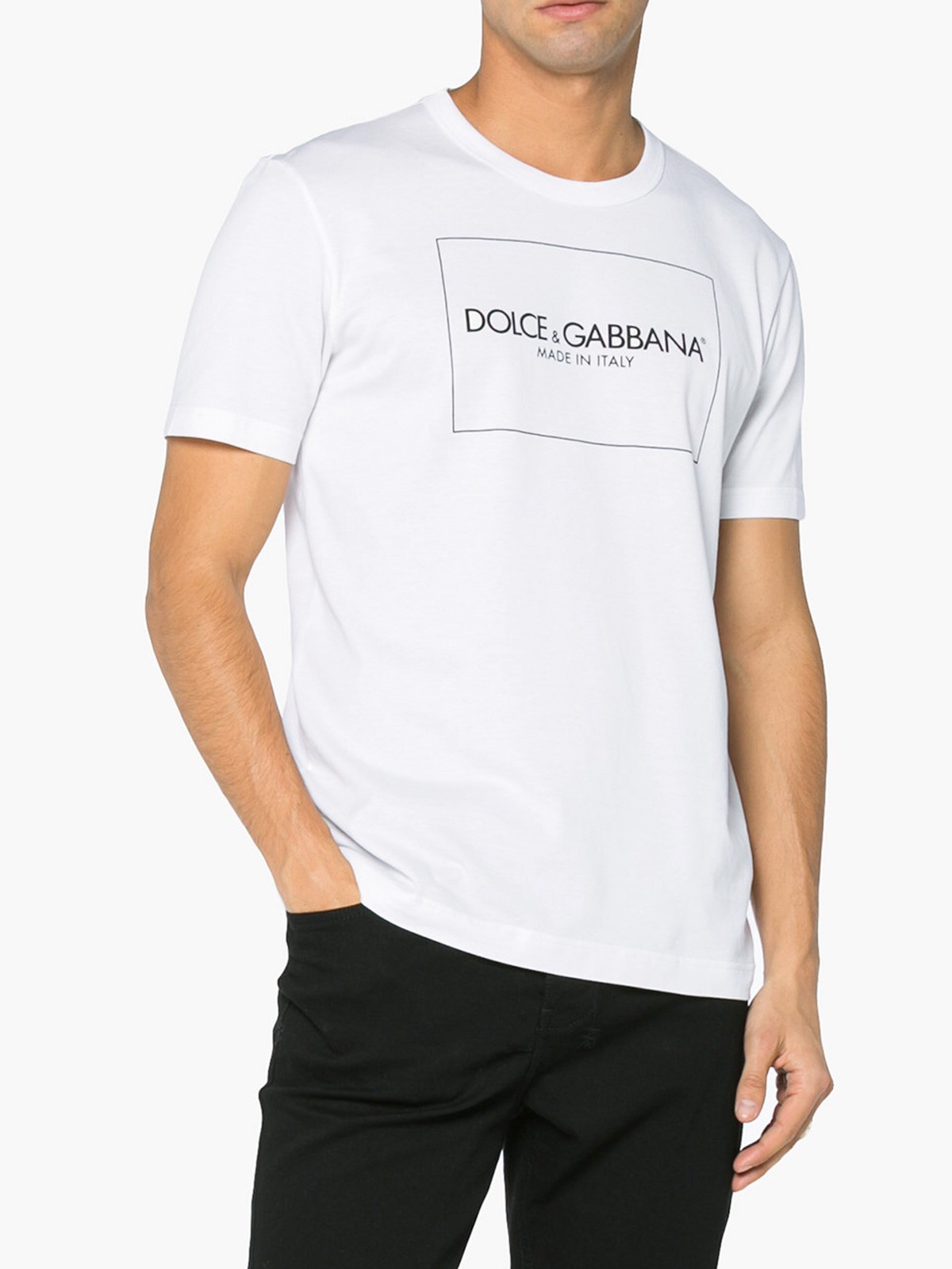 dolce & gabbana PRINTED LOGO T-SHIRT available on montiboutique 