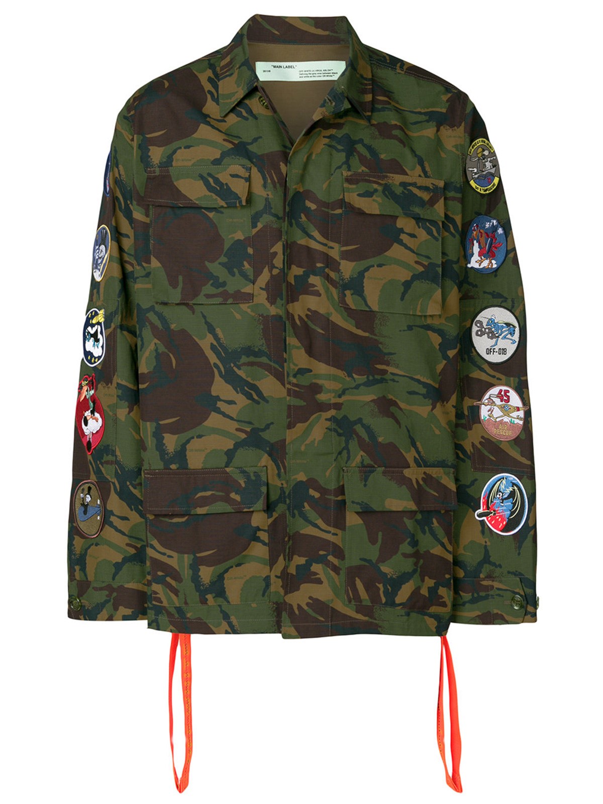 camouflage off white jacket