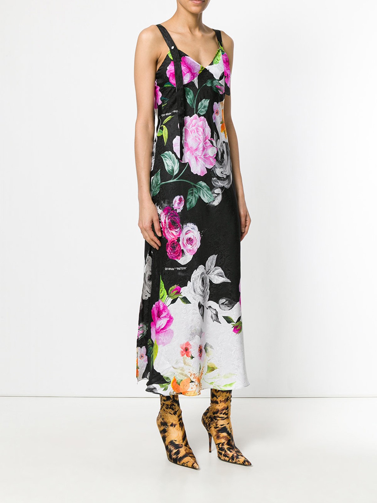 off-white FLORAL PRINT DRESS available ...