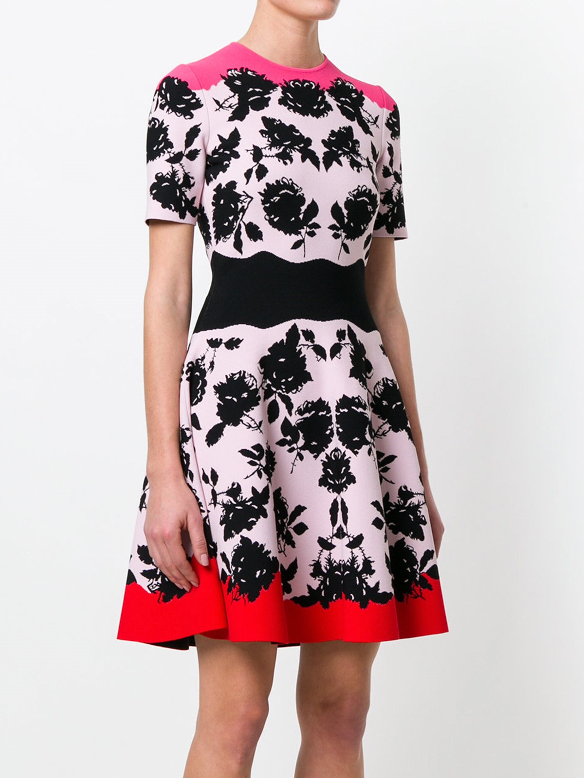 alexander mcqueen FLORAL PRINT DRESS available on montiboutique.com - 22331