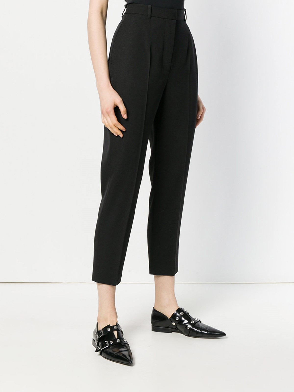 high waisted cigarette trousers