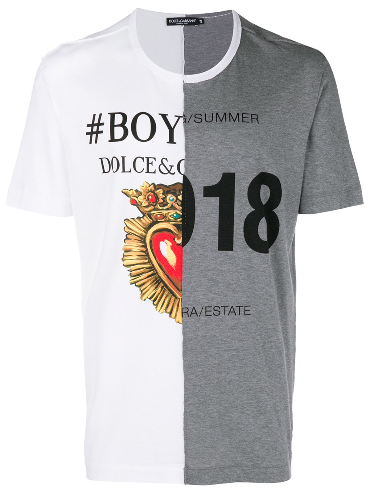 dolce \u0026 gabbana DOUBLE PRINT T-SHIRT 