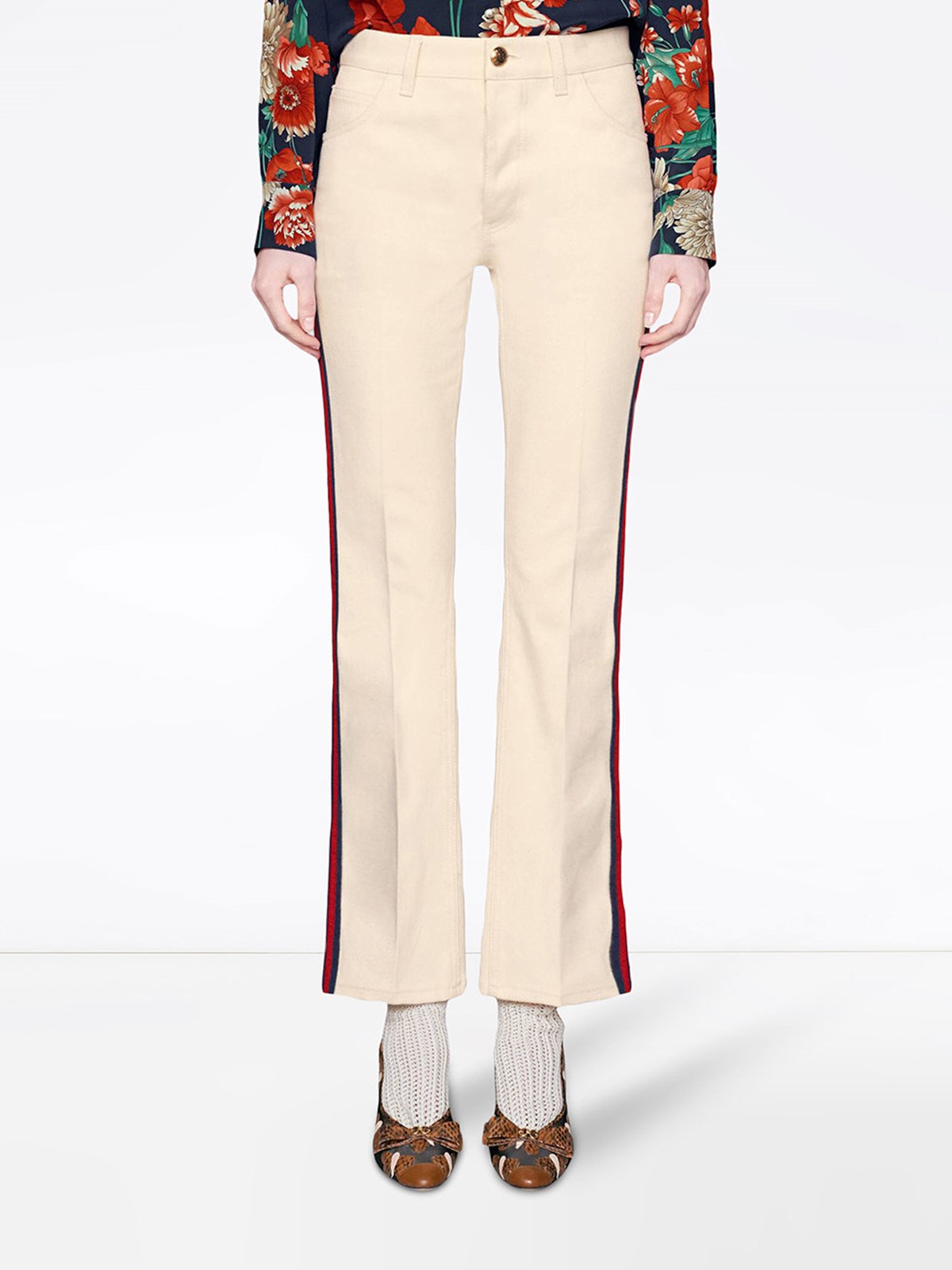 gucci white jeans