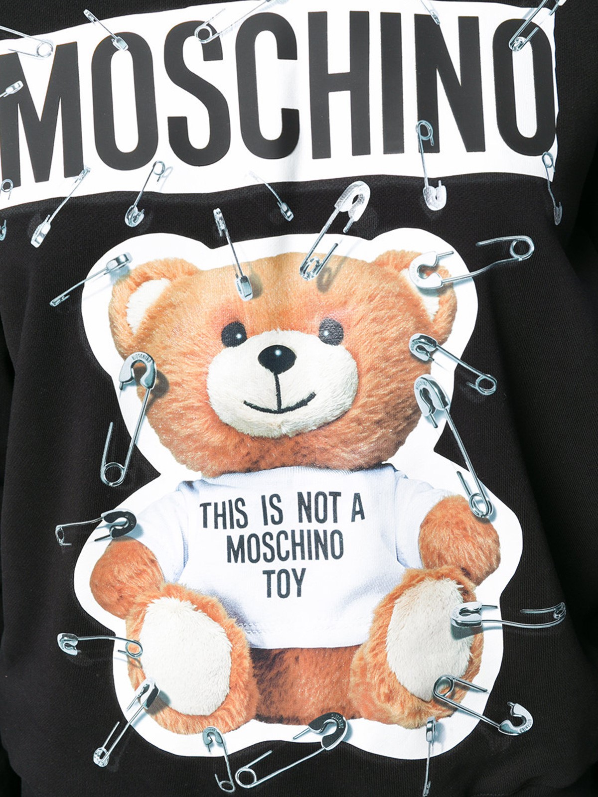 moschino safety pin bear