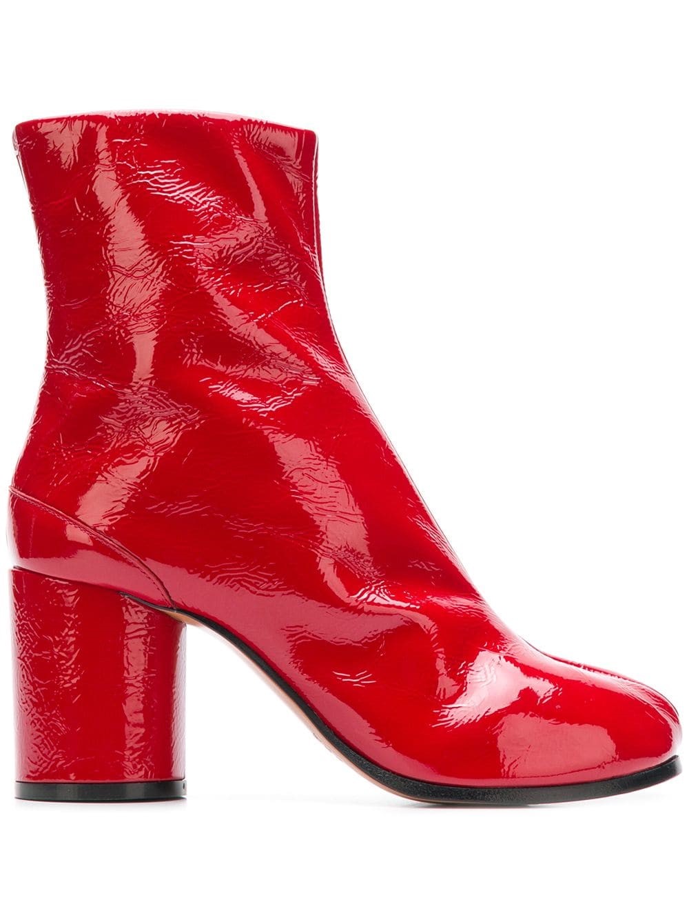 margiela tabi boots red