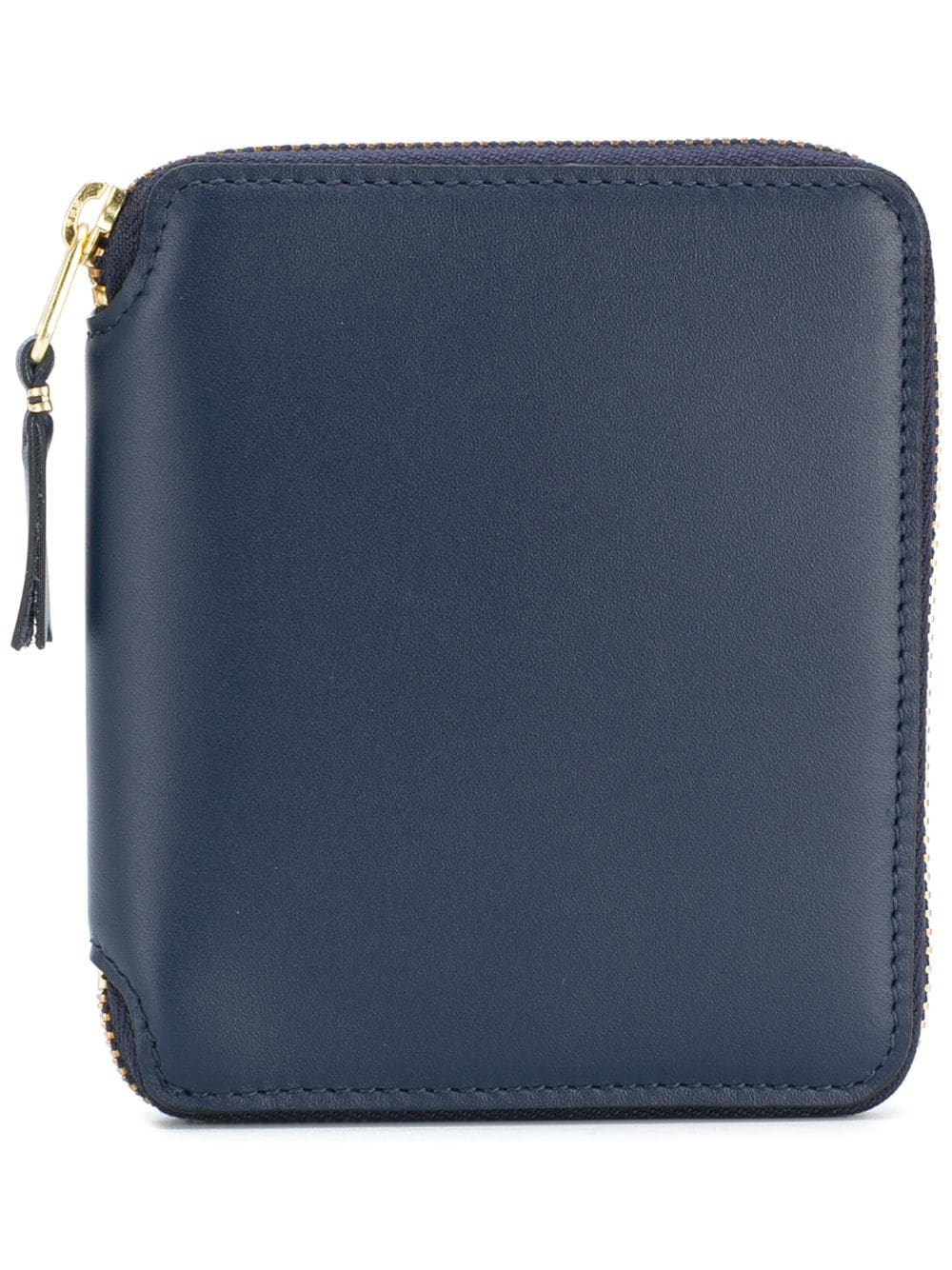 Shop Comme Des Garçons Zip Around Wallet In Blue