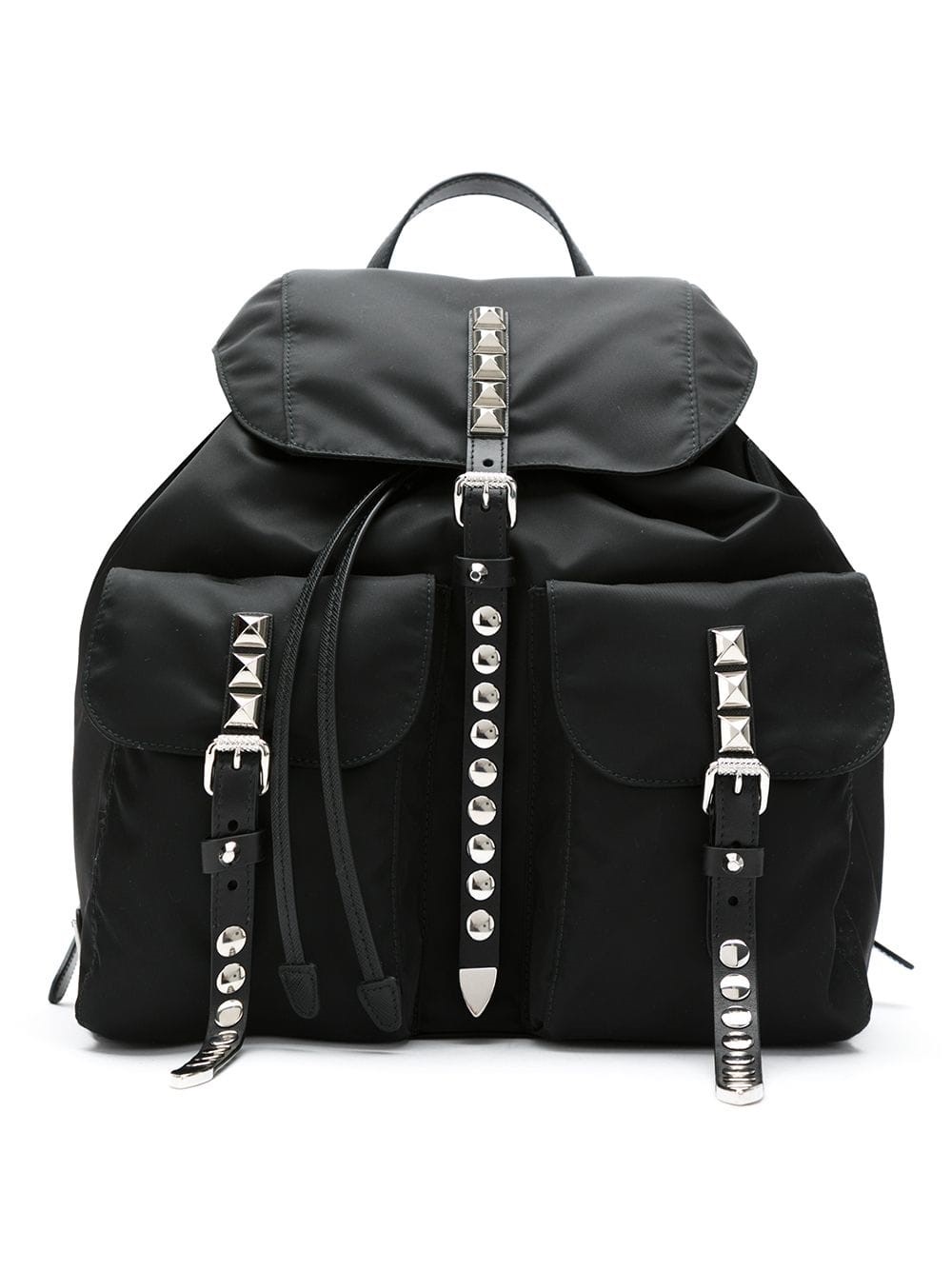 prada studded backpack