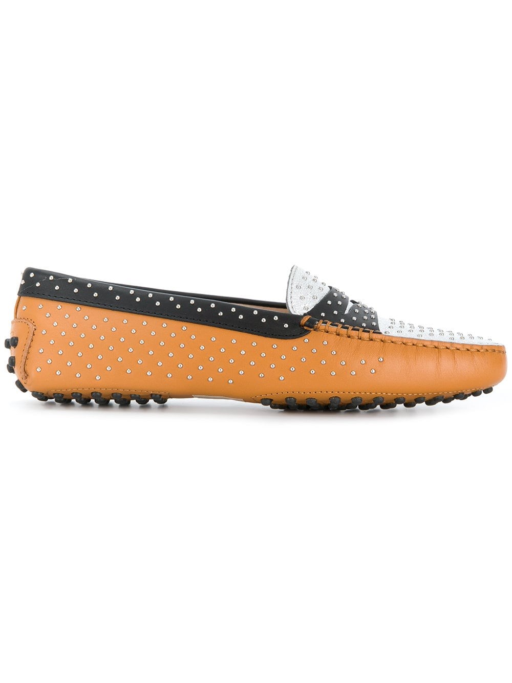 tod's studded loafers