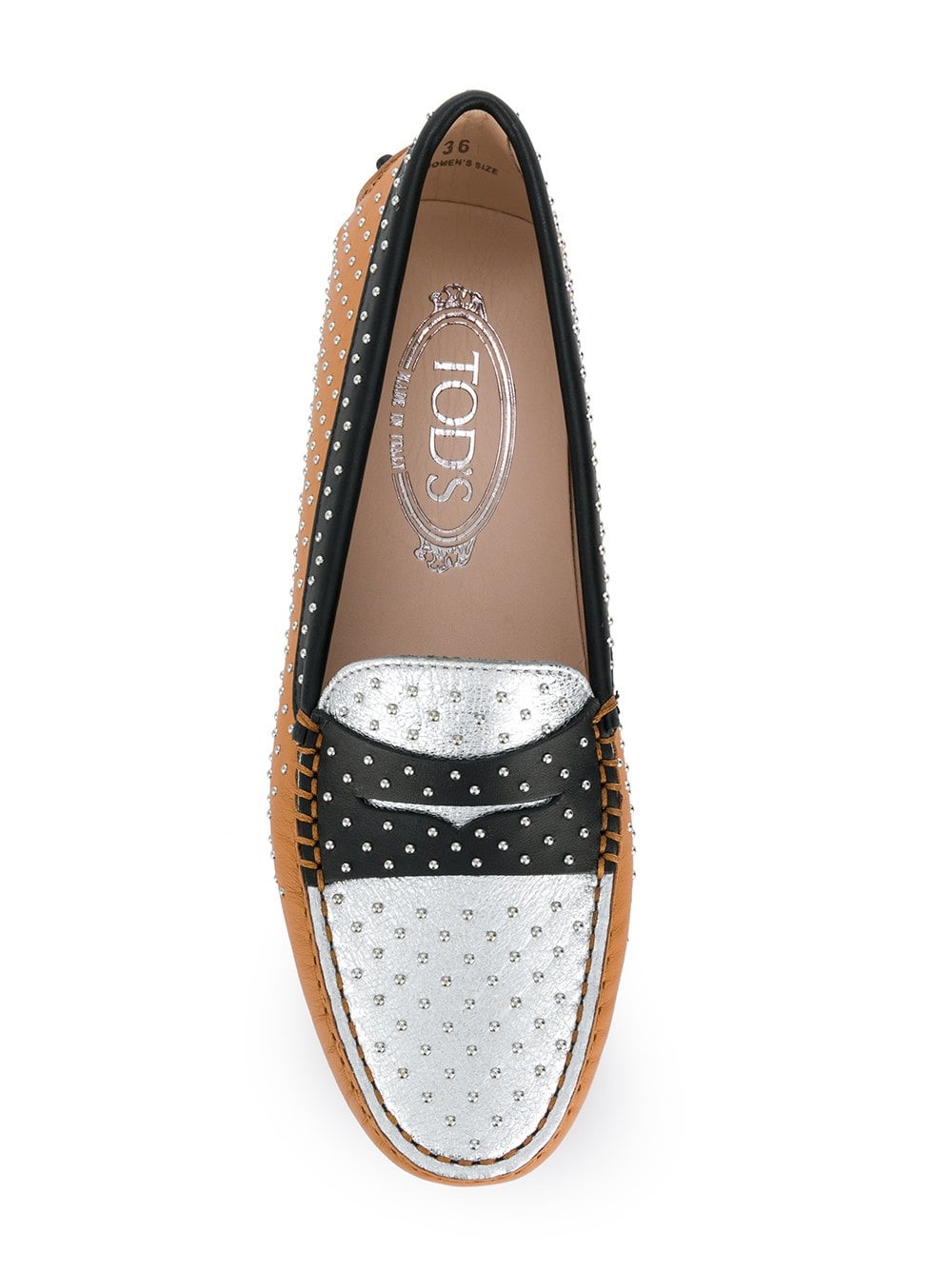 tod's studded loafers