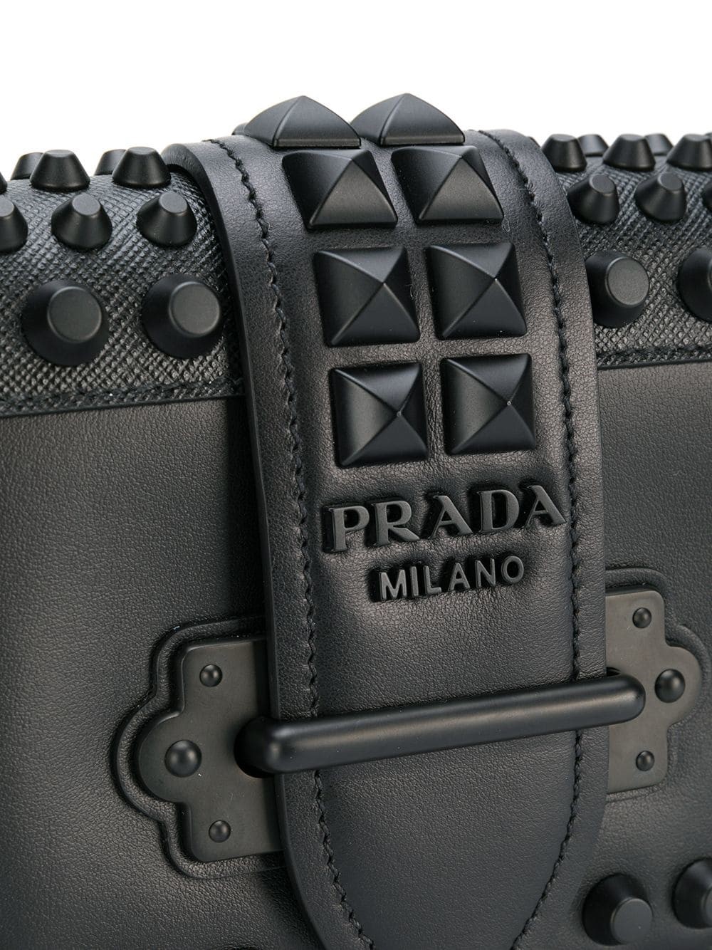 prada studded cahier bag