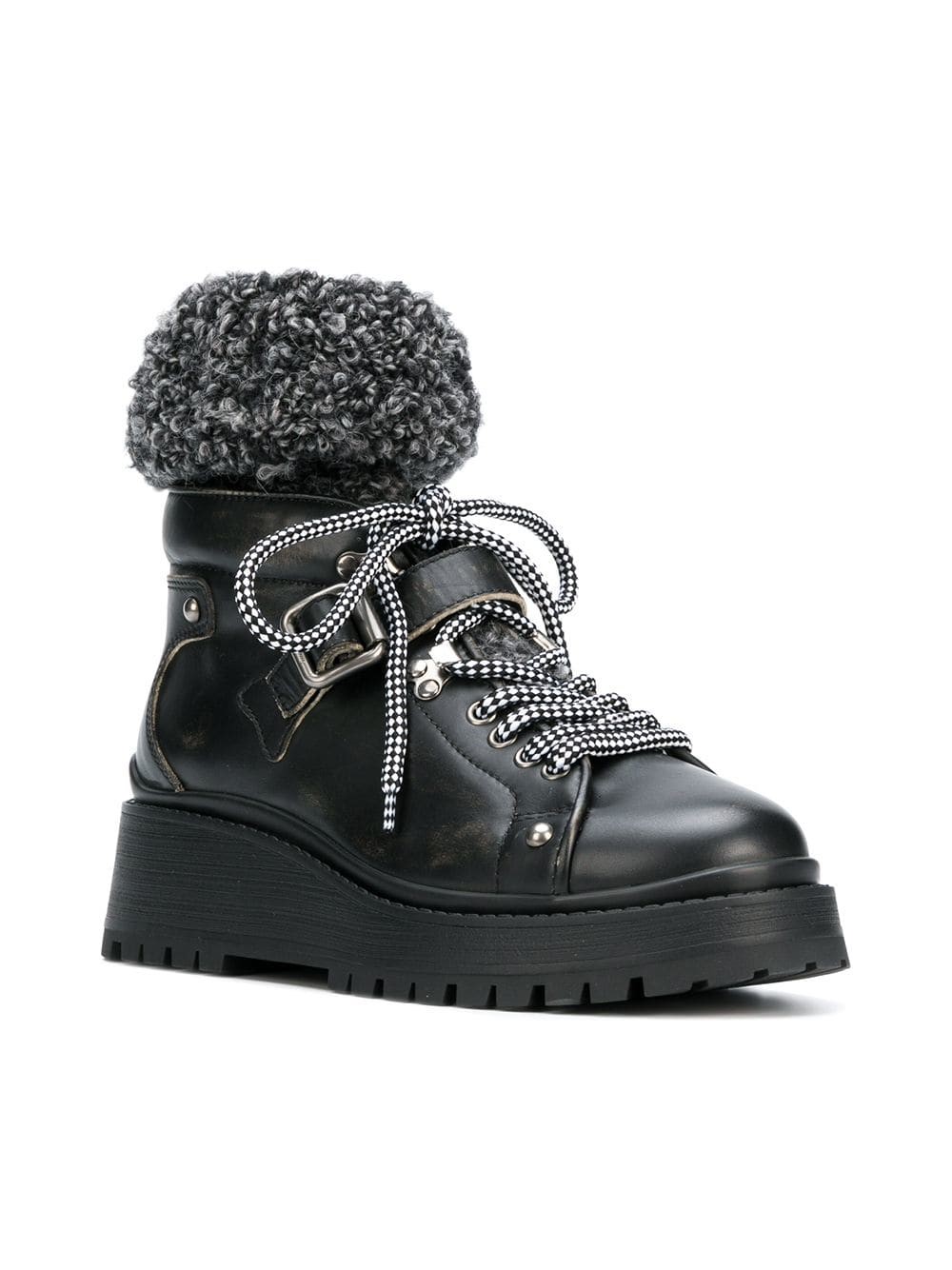 miu miu canvas ankle boots