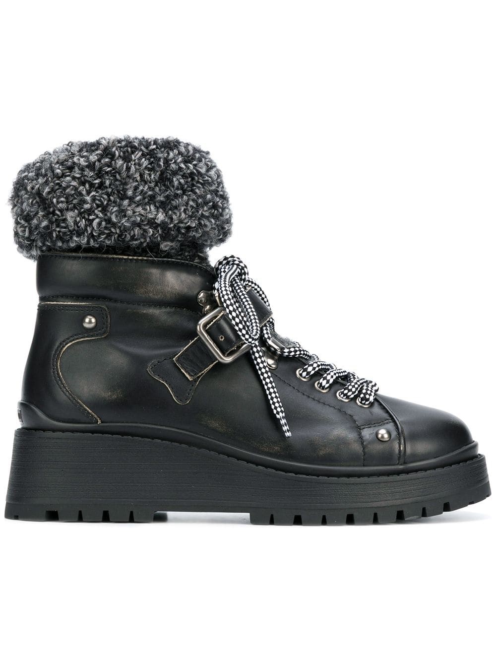miu miu canvas ankle boots