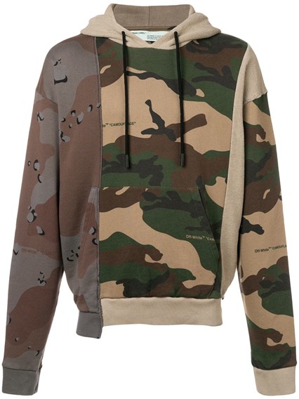 military print hoodie