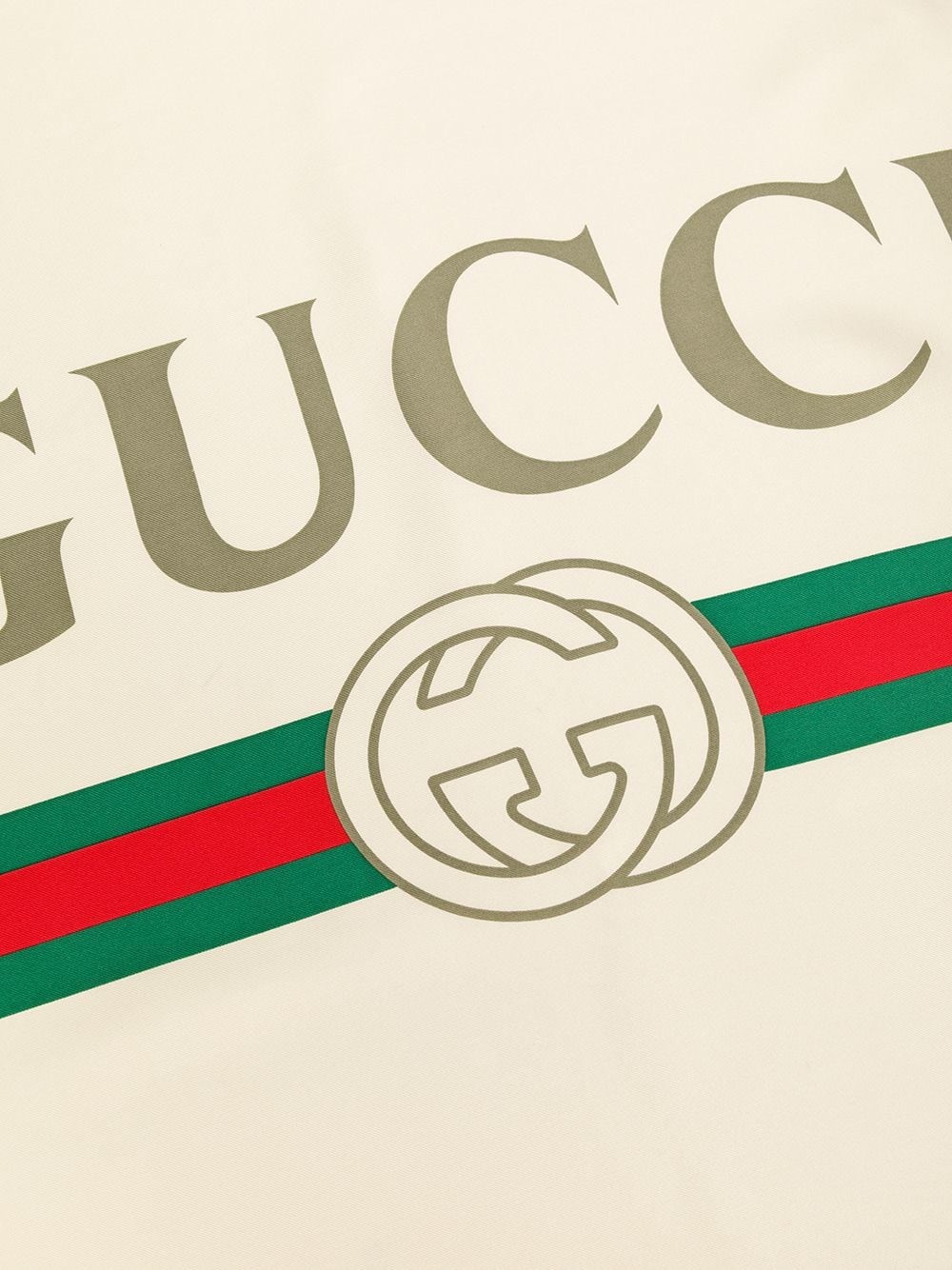 gucci LOGO PRINT FOULARD available on montiboutique.com - 25077
