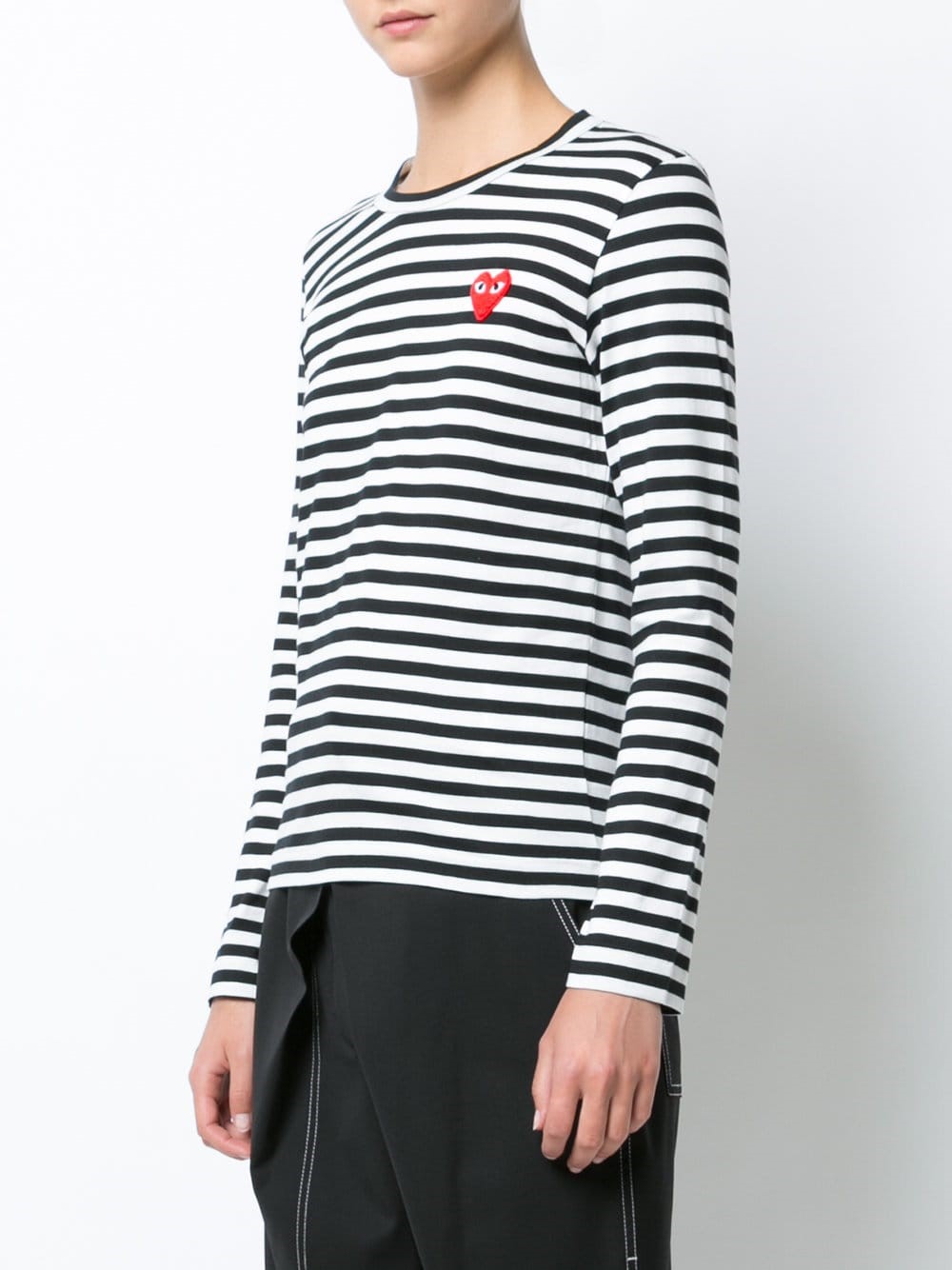 comme des garcon striped long sleeve