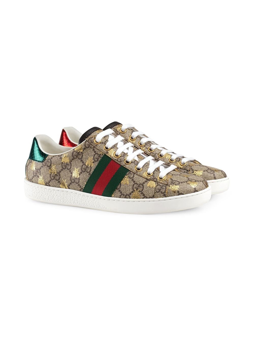 gucci GG PRINT EMBROIDERED BEE SNEAKERS available on montiboutique.com ...