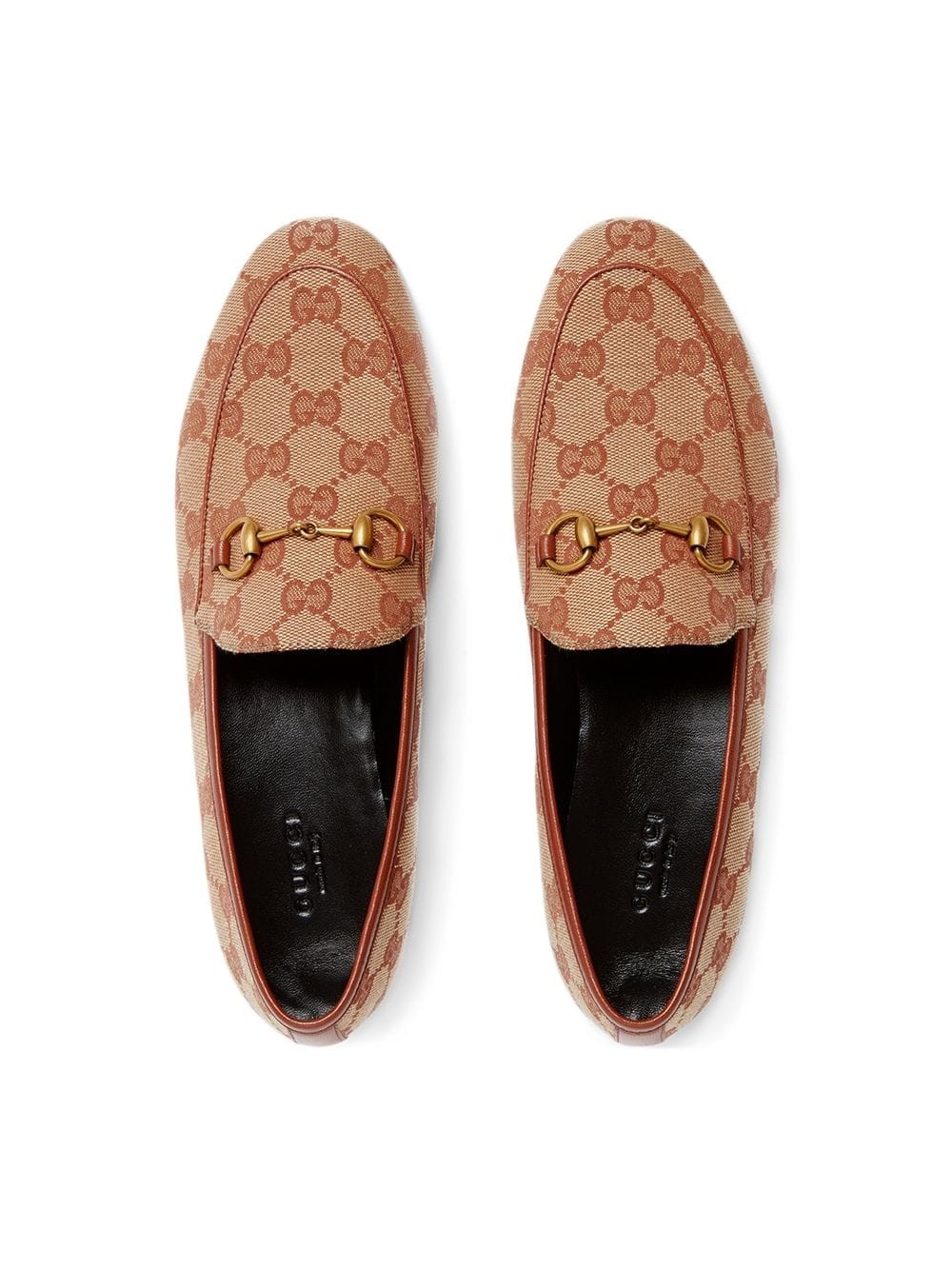 gucci pattern loafers