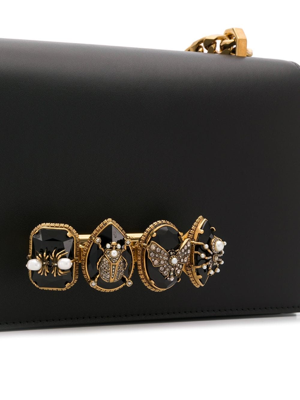 alexander mcqueen 4 RINGS CLUTCH BAG available on montiboutique 