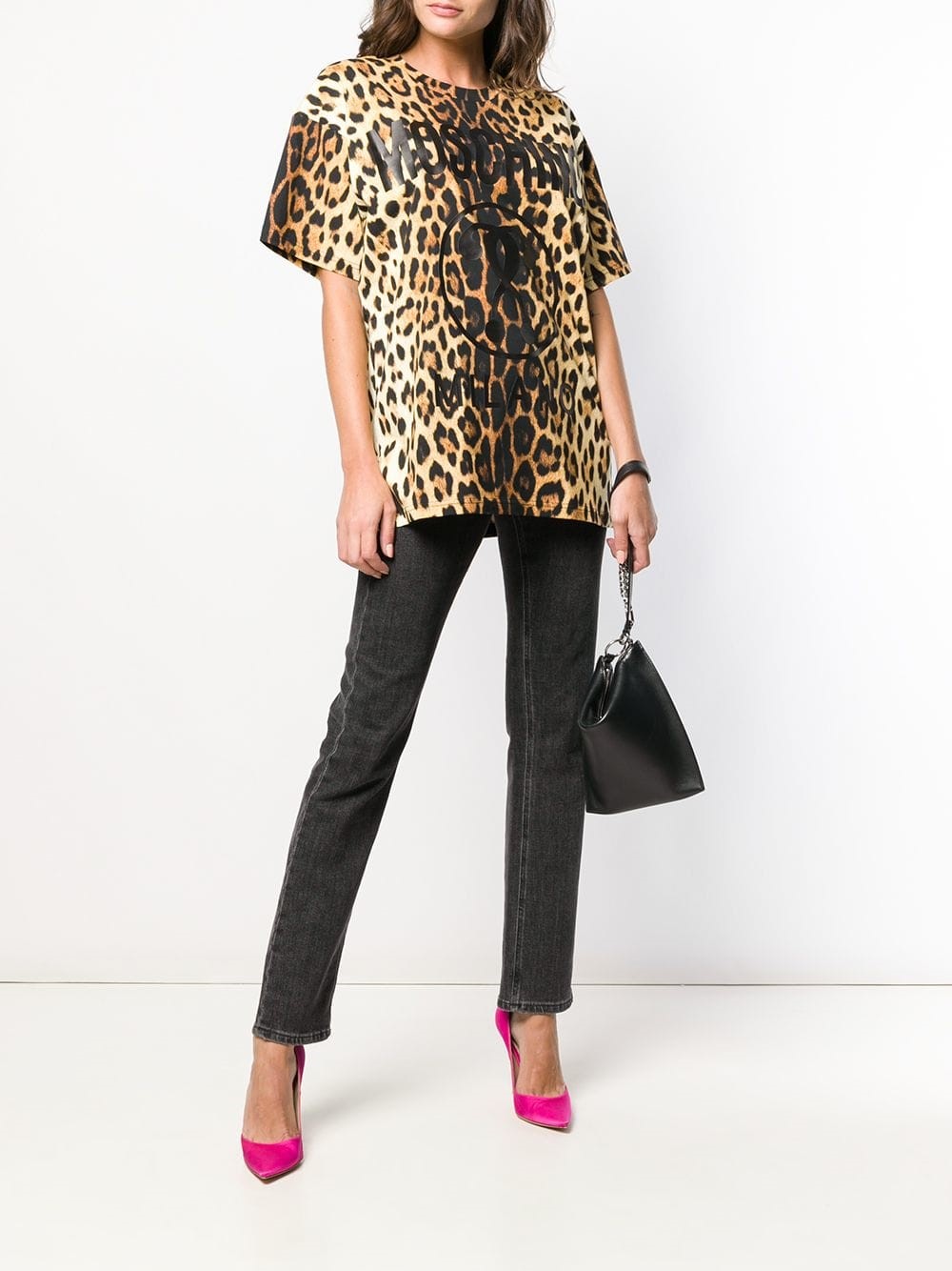 moschino leopard print shirt