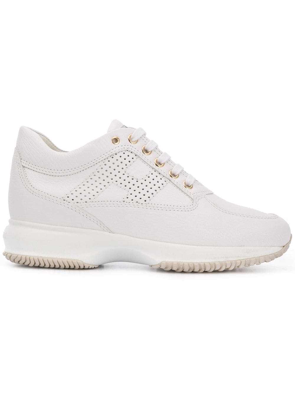 Hogan Interactive Black Leather Sneaker | italist, ALWAYS LIKE A SALE