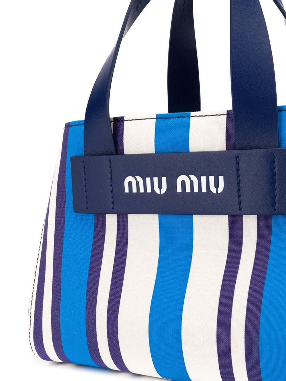 miu miu STRIPED TOTE BAG available on 26613