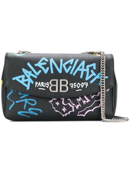 balenciaga graffiti shoulder bag