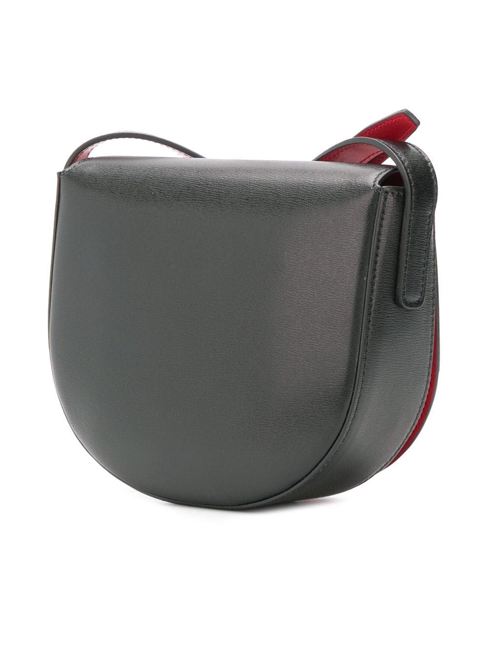 salvatore ferragamo city leather saddle crossbody