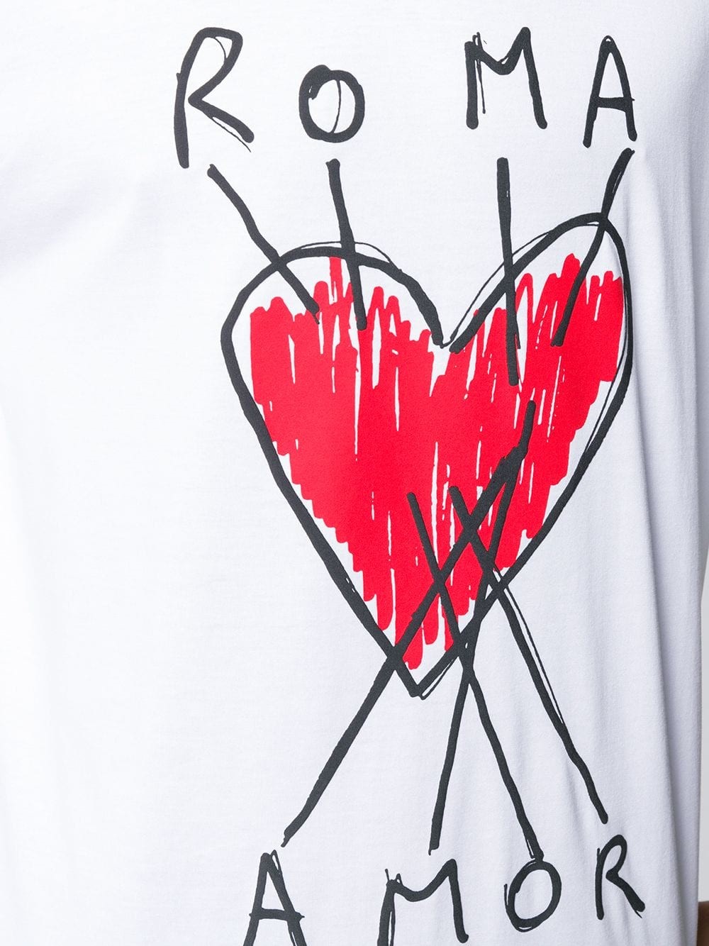 fendi heart t shirt
