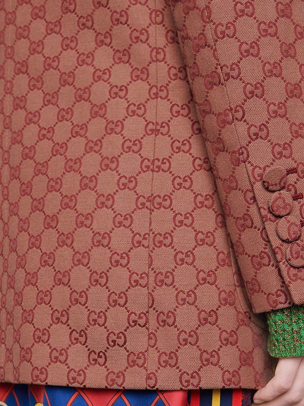 gucci jacket gg print