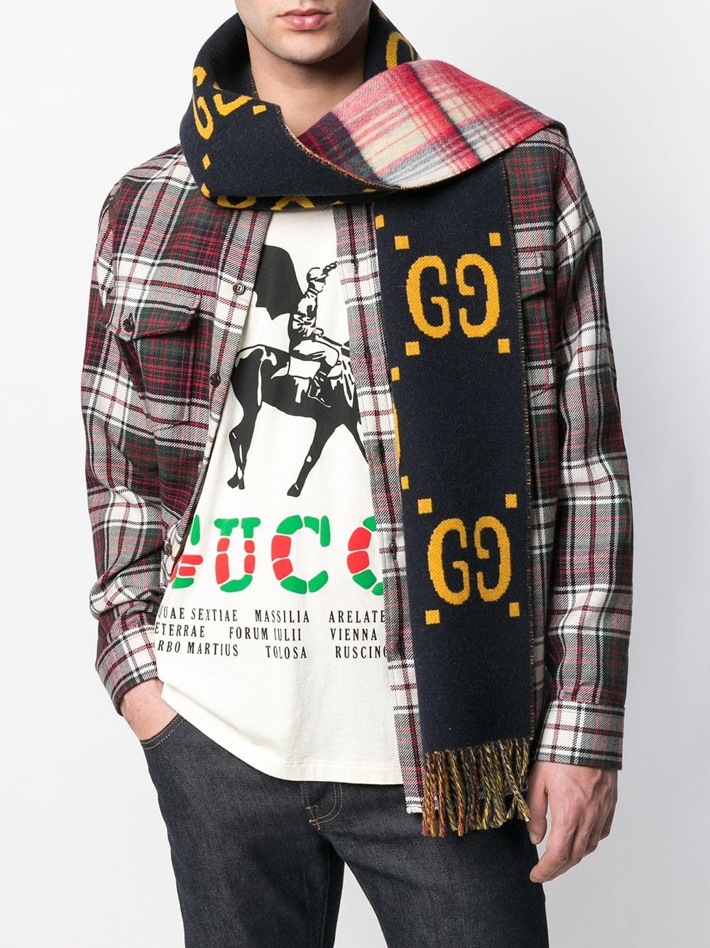 gucci GG PRINT SCARF available on montiboutique.com - 28348
