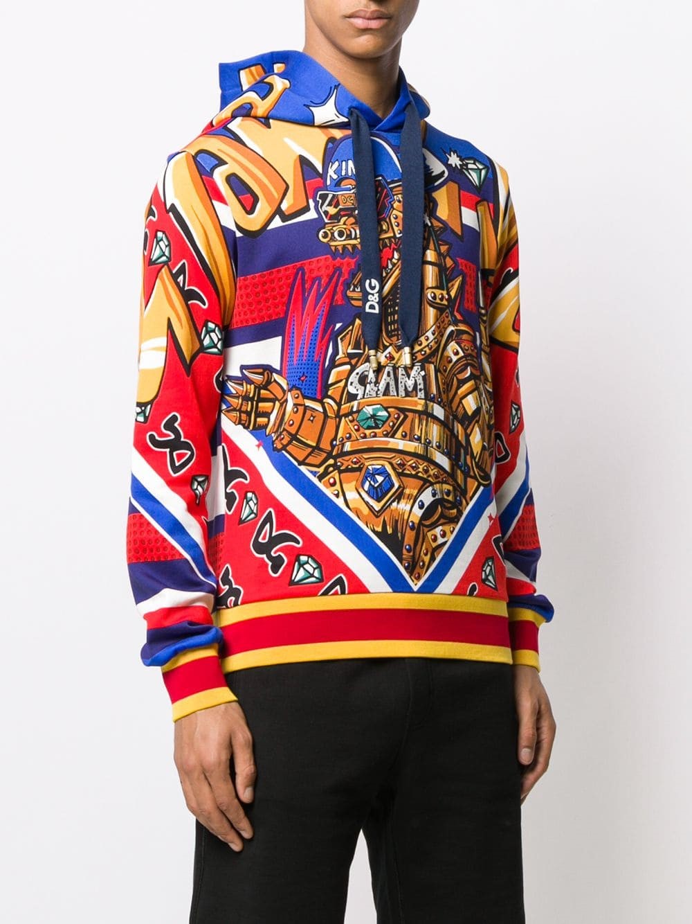 dolce & gabbana PRINTED HOODIE SWEATER available on montiboutique.com ...
