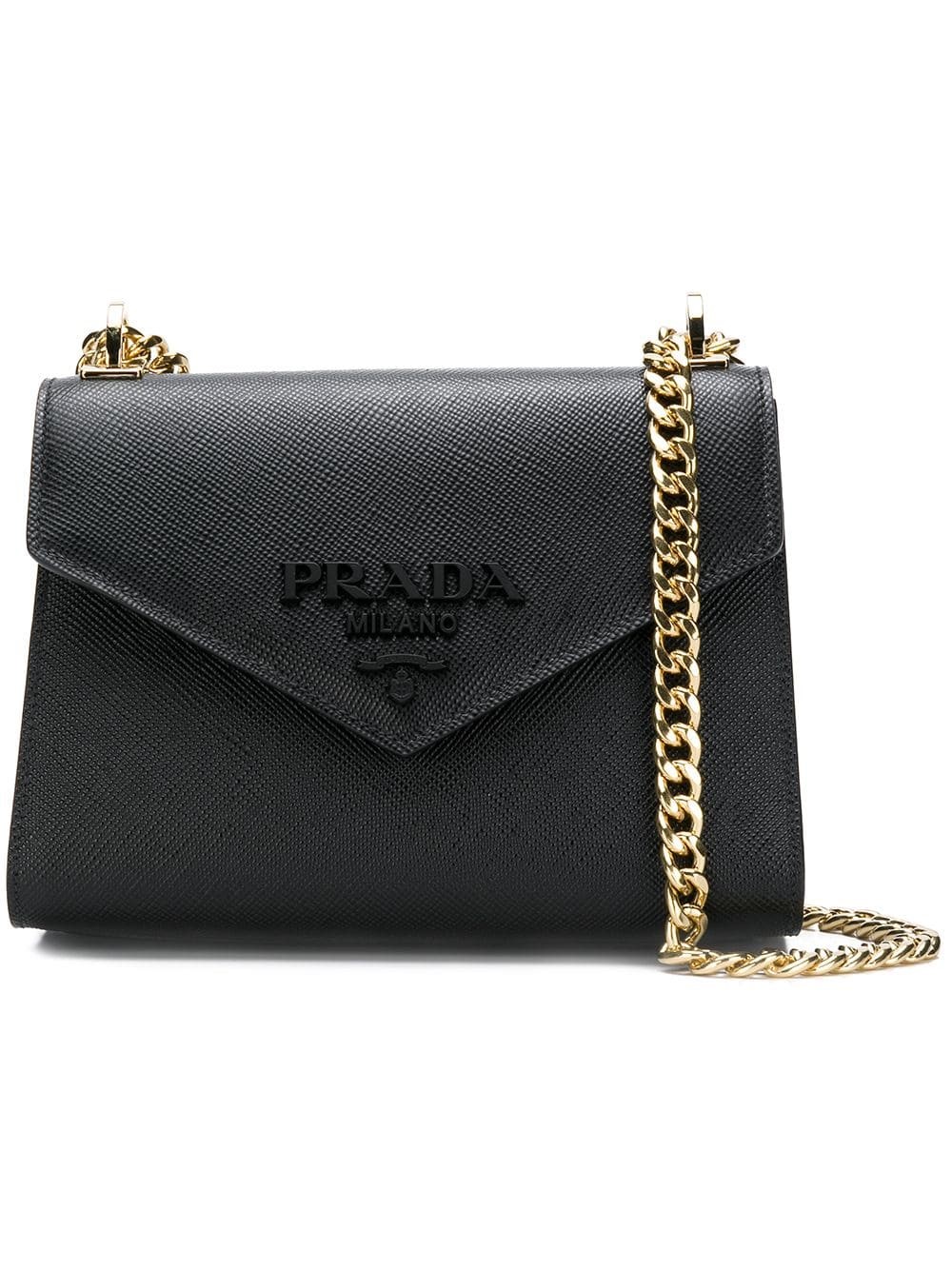 black prada chain bag