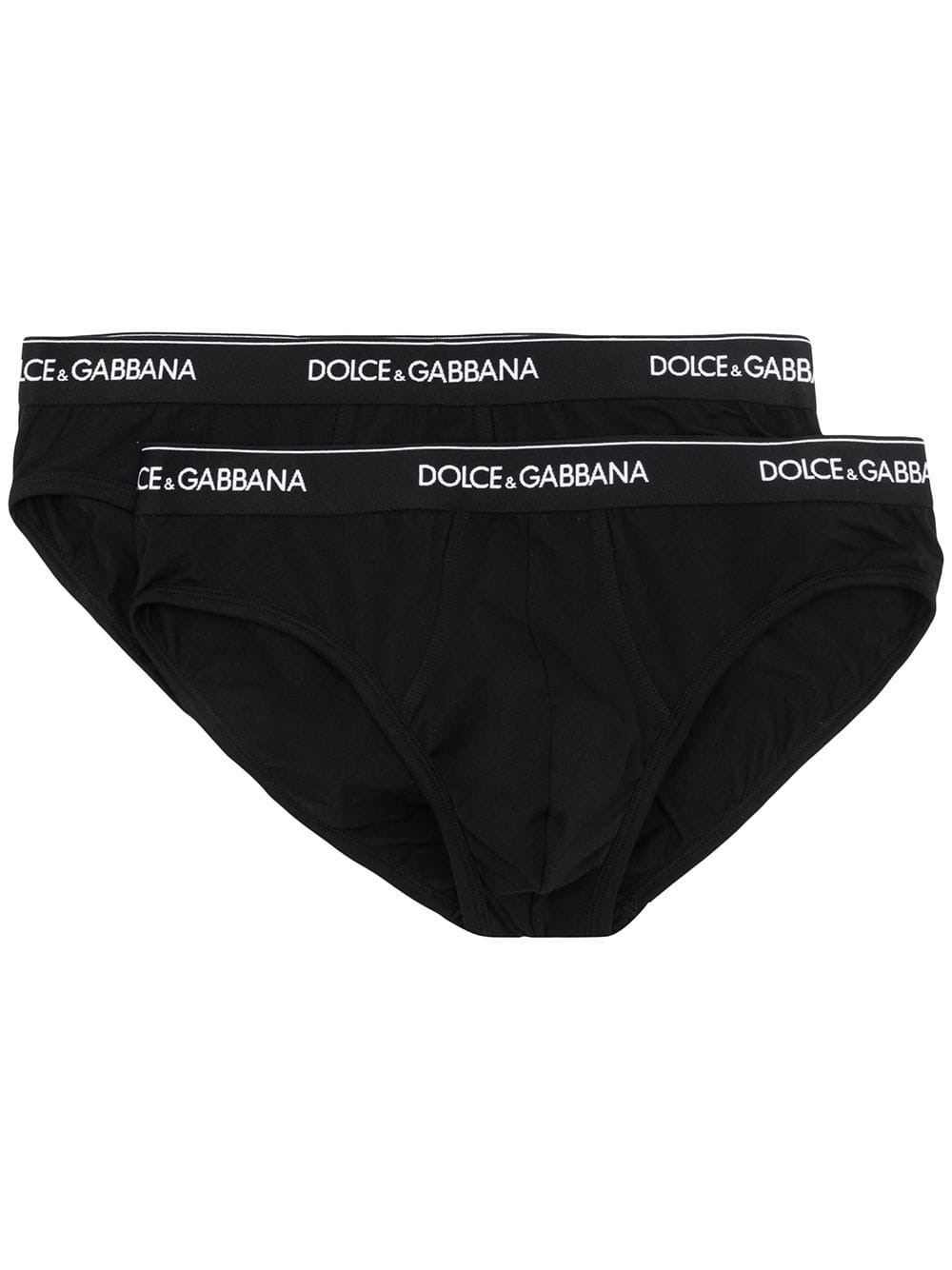 Shop Dolce & Gabbana Coppia Di Slip In Black