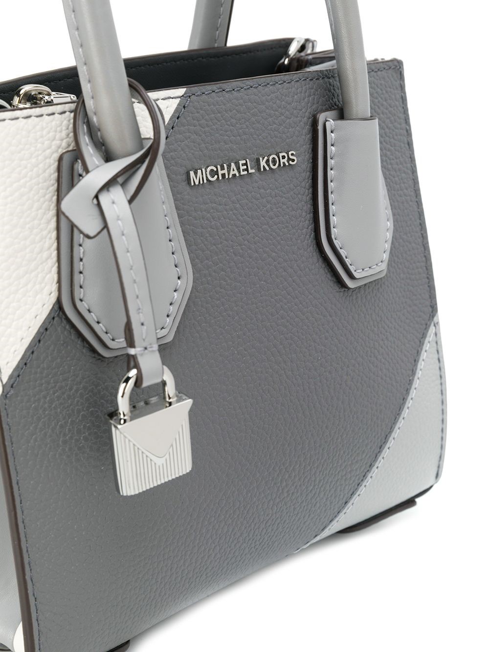 black and silver mk purse