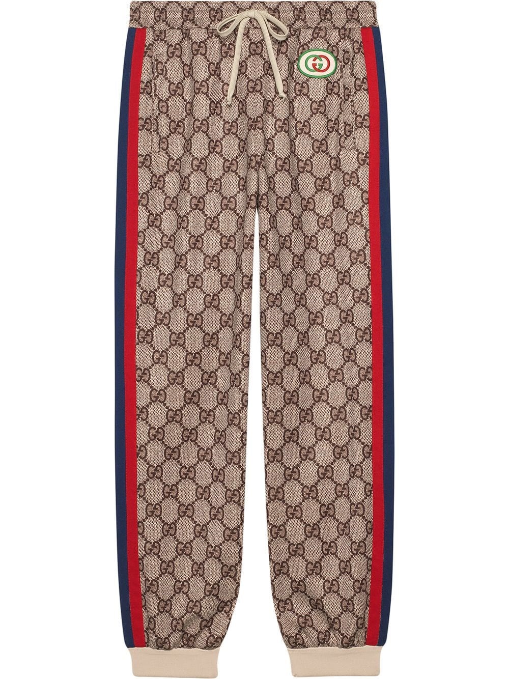 gucci print trousers