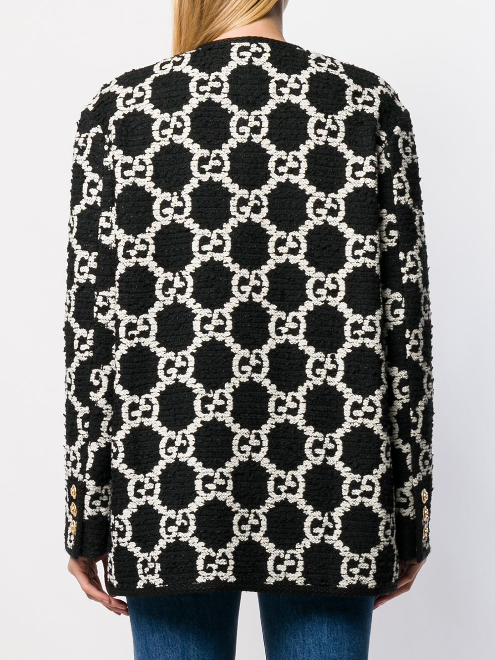 black and white gucci sweater