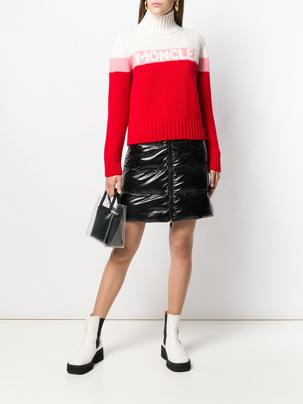moncler ZIPPED PADDED SKIRT available on montiboutique.com - 29483