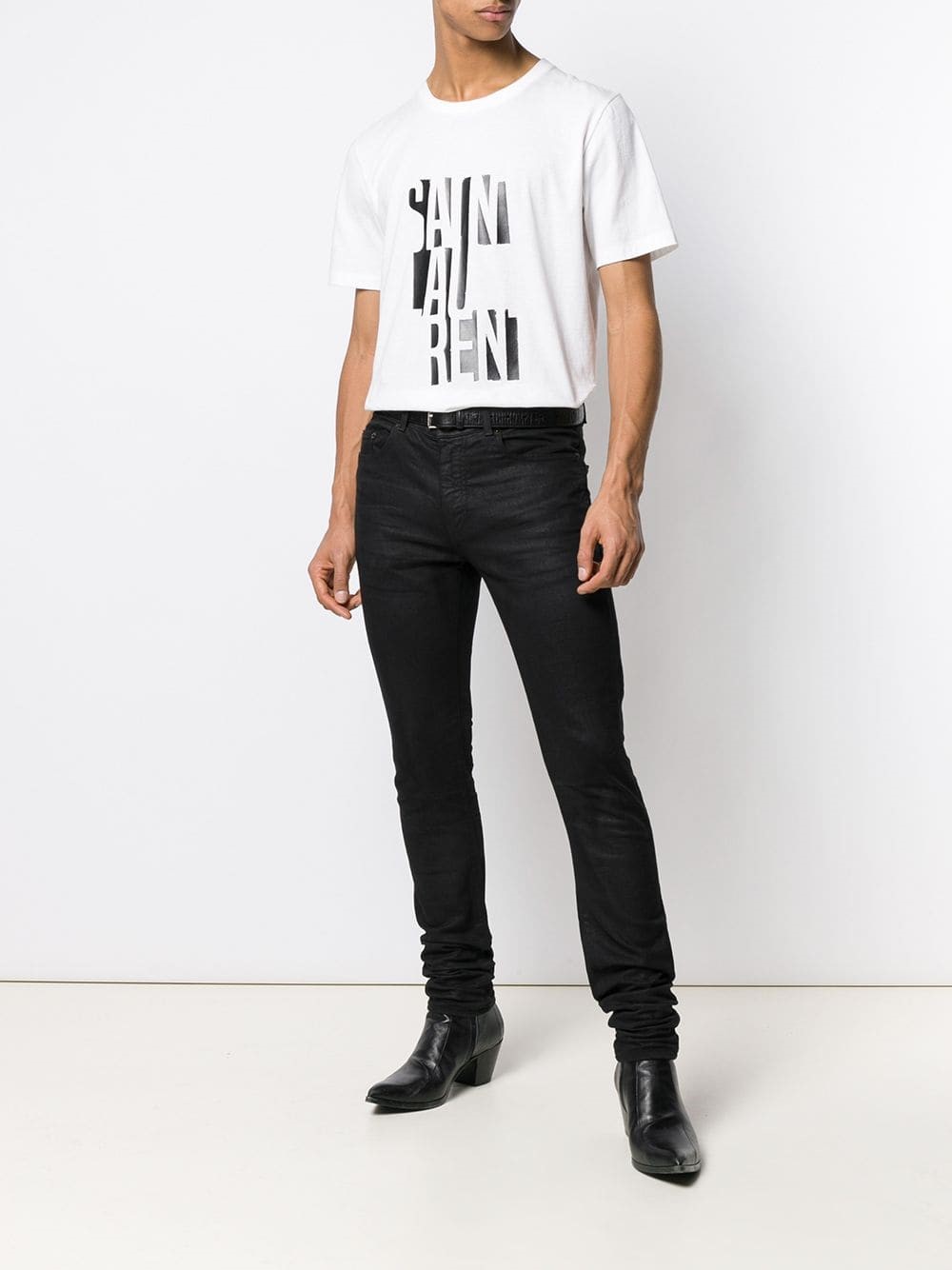 saint laurent LOGO T-SHIRT available on montiboutique.com ...