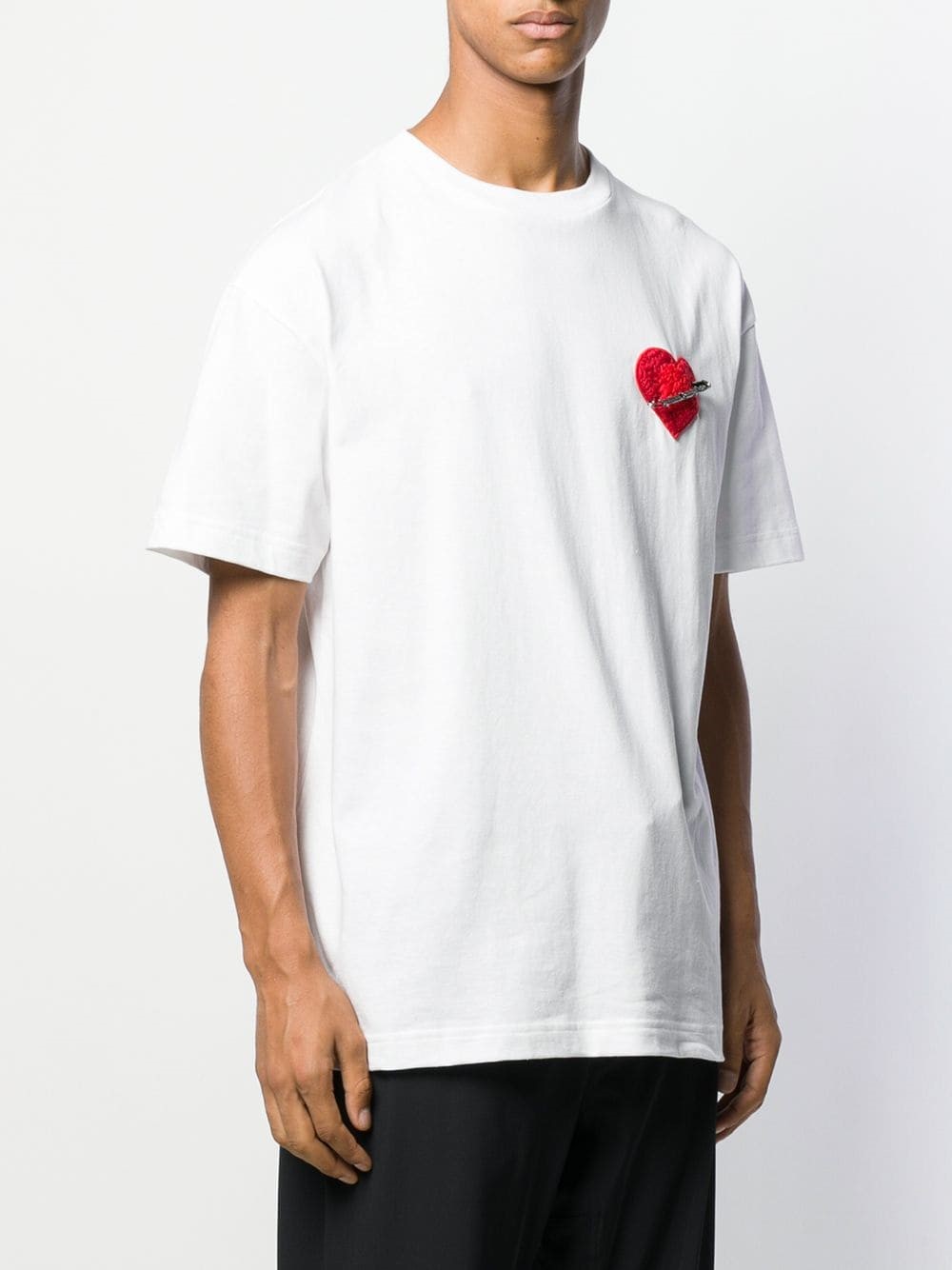 palm angels HEART PRINT T-SHIRT available on montiboutique.com - 30271