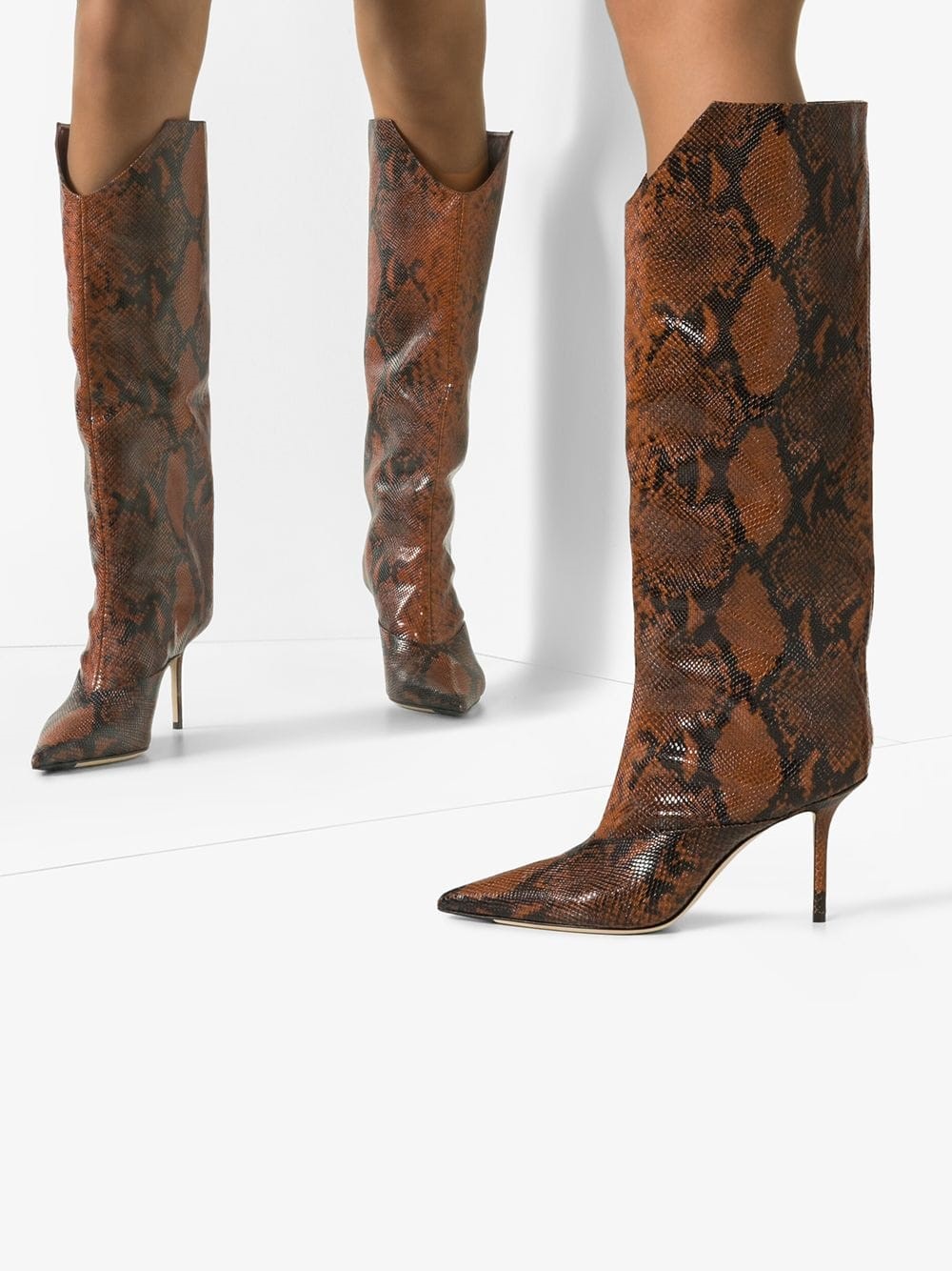 jimmy choo SNAKE PRINT BOOTS available on montiboutique.com - 30303