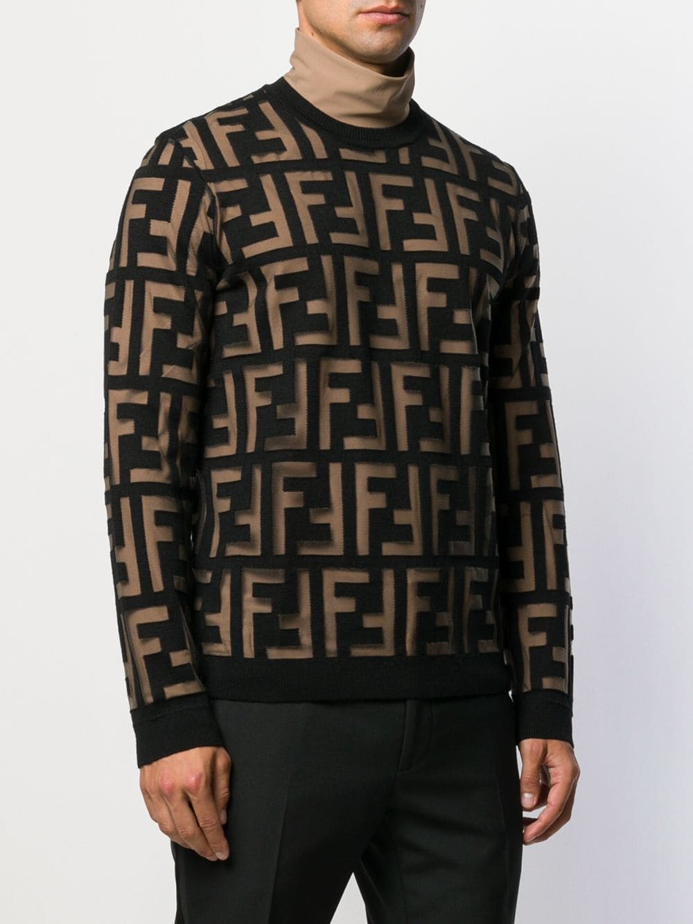 fendi TRANSPARENCY LOGO PULLOVER available on montiboutique.com - 30340