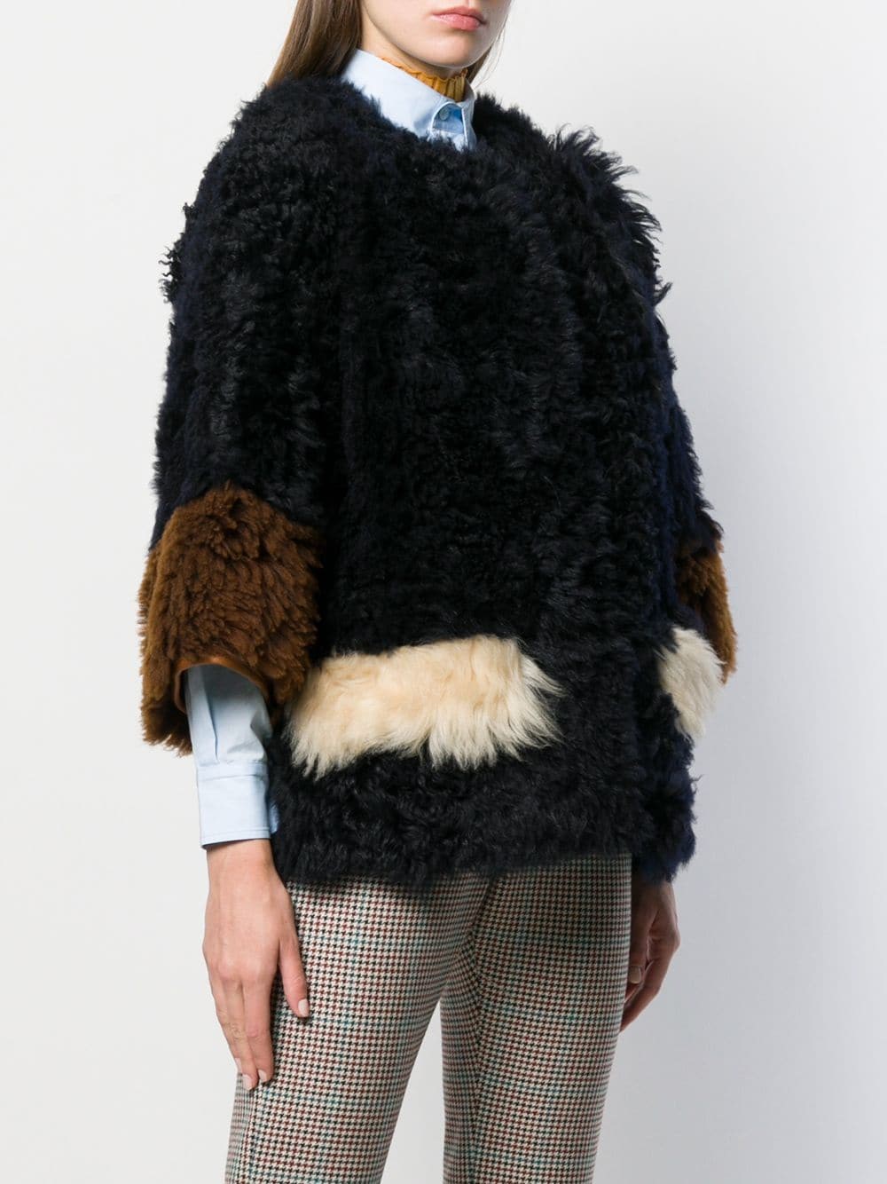 marni REVERSIBLE LEATHER \u0026 FAUX FUR 