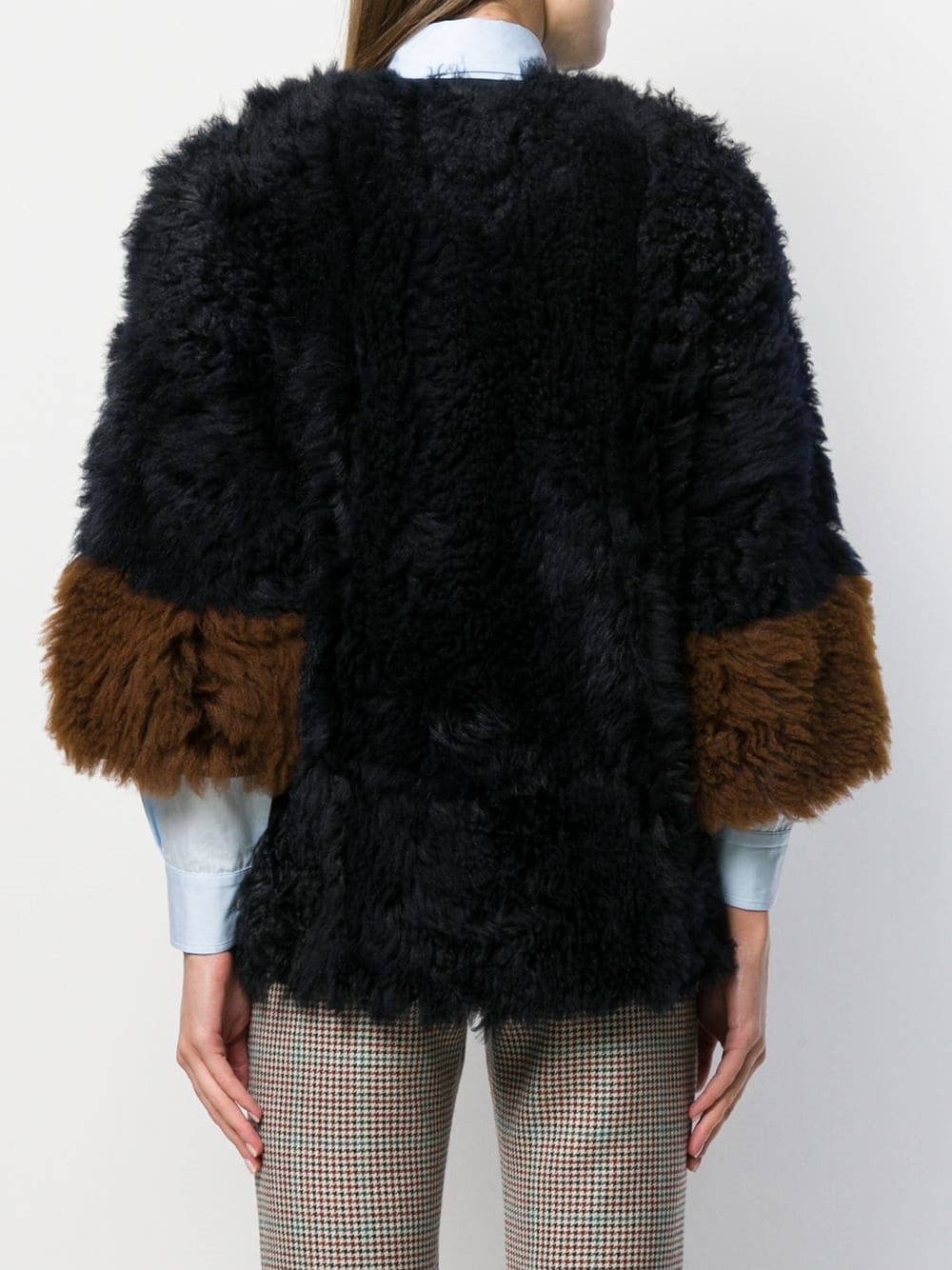 marni REVERSIBLE LEATHER & FAUX FUR JACKET available on montiboutique