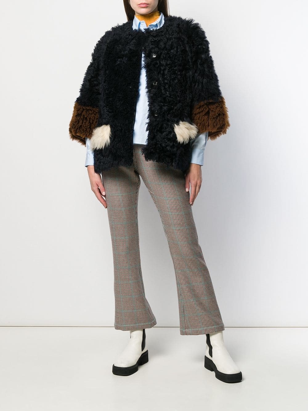 marni REVERSIBLE LEATHER & FAUX FUR JACKET available on montiboutique ...