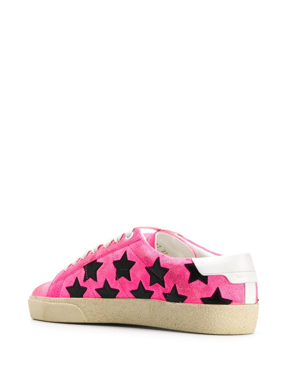 saint laurent pink star sneakers