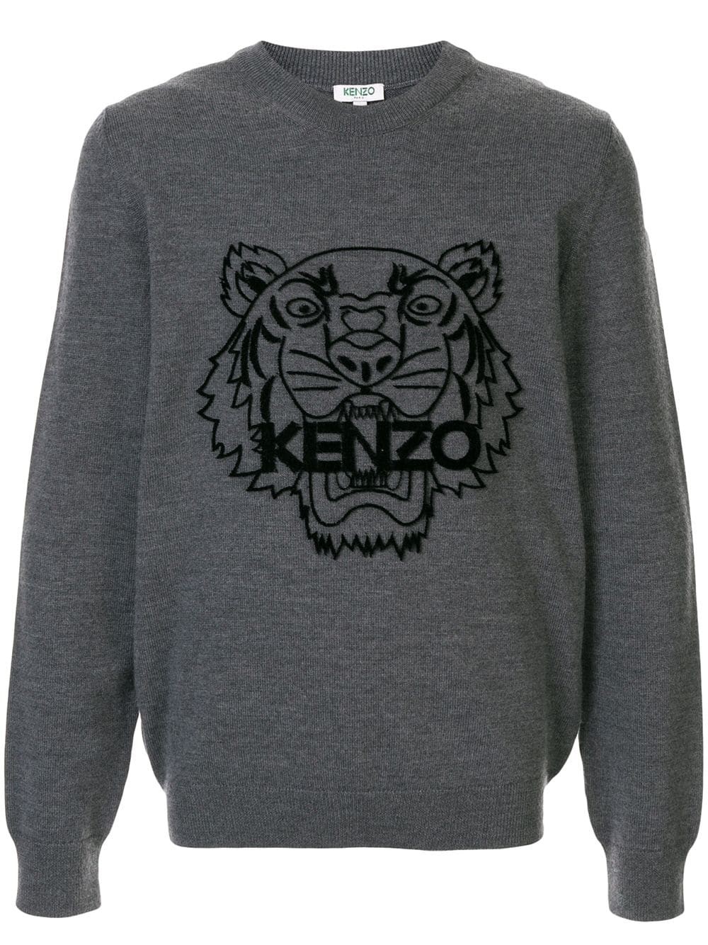 kenzo grey tiger jumper